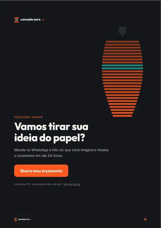 Página de chamada final do e-book de exemplo, com botão para o WhatsApp
