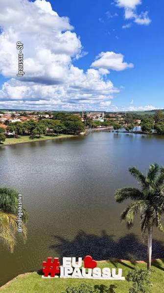 Vista do lago de Ipaussu, São Paulo