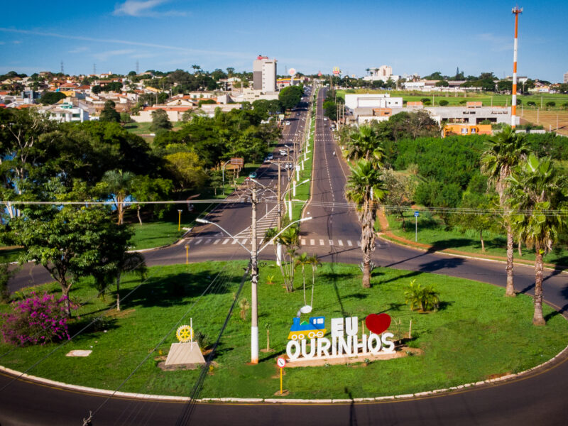 Vista de Ourinhos, no interior de São Paulo